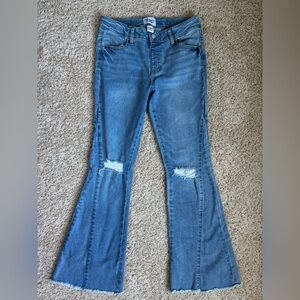 Women's Blue Flared Jeans